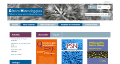 Desktop Screenshot of materiologiques.com