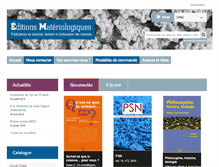 Tablet Screenshot of materiologiques.com